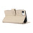 For iPhone 17e / 16e Case Multi Card Slots Zipper Leather Phone Cover with Shoulder Strap / Wrist Strap - Beige - 4