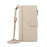 For iPhone 17e / 16e Case Multi Card Slots Zipper Leather Phone Cover with Shoulder Strap / Wrist Strap - Beige - 6