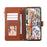 For Samsung Galaxy S24 FE Case Multi Card Slots Zipper Leather Phone Cover with Shoulder Strap / Wrist Strap - Brown - 2