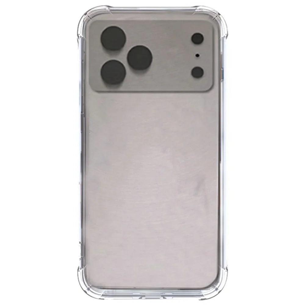 SHANWO For iPhone 18 Pro Max / 17 Pro Max TPU Clear Case 1.5mm Shockproof Mobile Phone Back Cover - 1