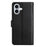 For iPhone 17 Leather Wallet Case Butterfly Flower Imprinted Phone Cover with Strap - Black - 7