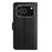 For iPhone 17 Pro Leather Wallet Case Butterfly Flower Imprinted Phone Cover with Strap - Black - 7