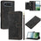 For iPhone Air Case Tulip Leather Phone Cover with 5 Card Slots Wallet - Black - 1