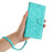 For iPhone 17 Pro Case Tulip Leather Phone Cover with 5 Card Slots Wallet - Green - 5