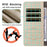 For Samsung Galaxy S25 Edge Case RFID Blocking 3 Card Slots PU Leather Phone Cover with Wrist Strap - Beige - 2