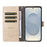 For Samsung Galaxy S25 Edge Case RFID Blocking 3 Card Slots PU Leather Phone Cover with Wrist Strap - Beige - 3