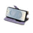 For Samsung Galaxy S25+ Wallet Case Fishtail Design Leather Phone Cover with Mirror / Stand / Strap - Purple - 2