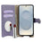 For Samsung Galaxy S25+ Wallet Case Fishtail Design Leather Phone Cover with Mirror / Stand / Strap - Purple - 3