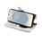 For Samsung Galaxy S25 Wallet Case Fishtail Design Leather Phone Cover with Mirror / Stand / Strap - White - 2