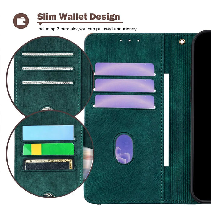 For Samsung Galaxy S25+ Case RFID Blocking Color Splicing PU Leather Wallet Phone Cover - Green - 6
