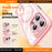 For iPhone 16 Pro Max Case Compatible with MagSafe PC + TPU Clear Phone Cover with Glitter Camera Lens Film - White - 3
