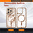 For iPhone 16 Pro Max Case Compatible with MagSafe PC + TPU Clear Phone Cover with Glitter Camera Lens Film - White - 4