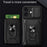 For iPhone 17 Case PC + TPU Kickstand Phone Back Cover with Camera Slider - Black - 5