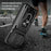 For iPhone 17 Pro Case PC + TPU Kickstand Phone Back Cover with Camera Slider - Black - 2