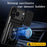 For iPhone 17 Pro Case PC + TPU Kickstand Phone Back Cover with Camera Slider - Black - 3