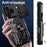 For iPhone 17 Pro Case PC + TPU Kickstand Phone Back Cover with Camera Slider - Black - 4