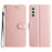 For Samsung Galaxy S25 FE Wallet Case Leather Folio Phone Cover Magnetic Clasp - Rose Gold - 1