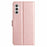 For Samsung Galaxy S25 FE Wallet Case Leather Folio Phone Cover Magnetic Clasp - Rose Gold - 7