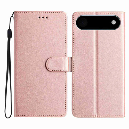 For iPhone Air Wallet Case Leather Folio Phone Cover Magnetic Clasp - Rose Gold - 1