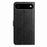 For iPhone Air Leather Case Daisy Imprint Wallet Stand Phone Protective Cover - Black - 5