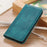 Anti-fall Phone Case For Samsung Galaxy A14 5G / A14 4G , Split Leather Cell Phone Cover with Stand - Green - 6