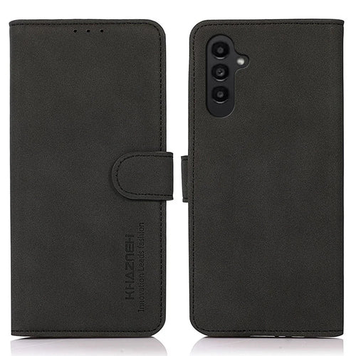 KHAZNEH For Samsung Galaxy A14 5G / A14 4G PU Leather Phone Case Stand Phone Wallet Cover - Black - 1