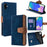 For Samsung Galaxy F06 5G Case RFID Blocking Color Splicing PU Leather Wallet Phone Cover - Blue - 1