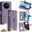 For vivo X200s 5G Leather Case Wallet Stand Cover Irregular Tail Style with Chain Strap - Purple - 1