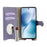 For vivo X200s 5G Leather Case Wallet Stand Cover Irregular Tail Style with Chain Strap - Purple - 2