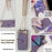 For vivo X200s 5G Leather Case Wallet Stand Cover Irregular Tail Style with Chain Strap - Purple - 6