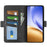 For Realme 14 5G Case Calf Texture Leather Wallet Phone Cover - Black - 5