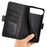 For iPhone Air Case Calf Texture Leather Wallet Phone Cover - Black - 4