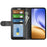 For Realme 14 5G Case Crazy Horse Texture Stand Leather Phone Cover - Black - 5
