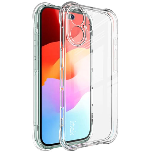 IMAK For iPhone 17 Case TPU Phone Cover Airbag Shockproof Protection - Transparent - 1