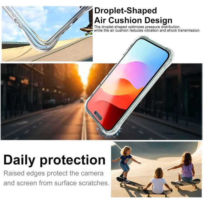 IMAK For iPhone 17 Case TPU Phone Cover Airbag Shockproof Protection - Transparent - 3