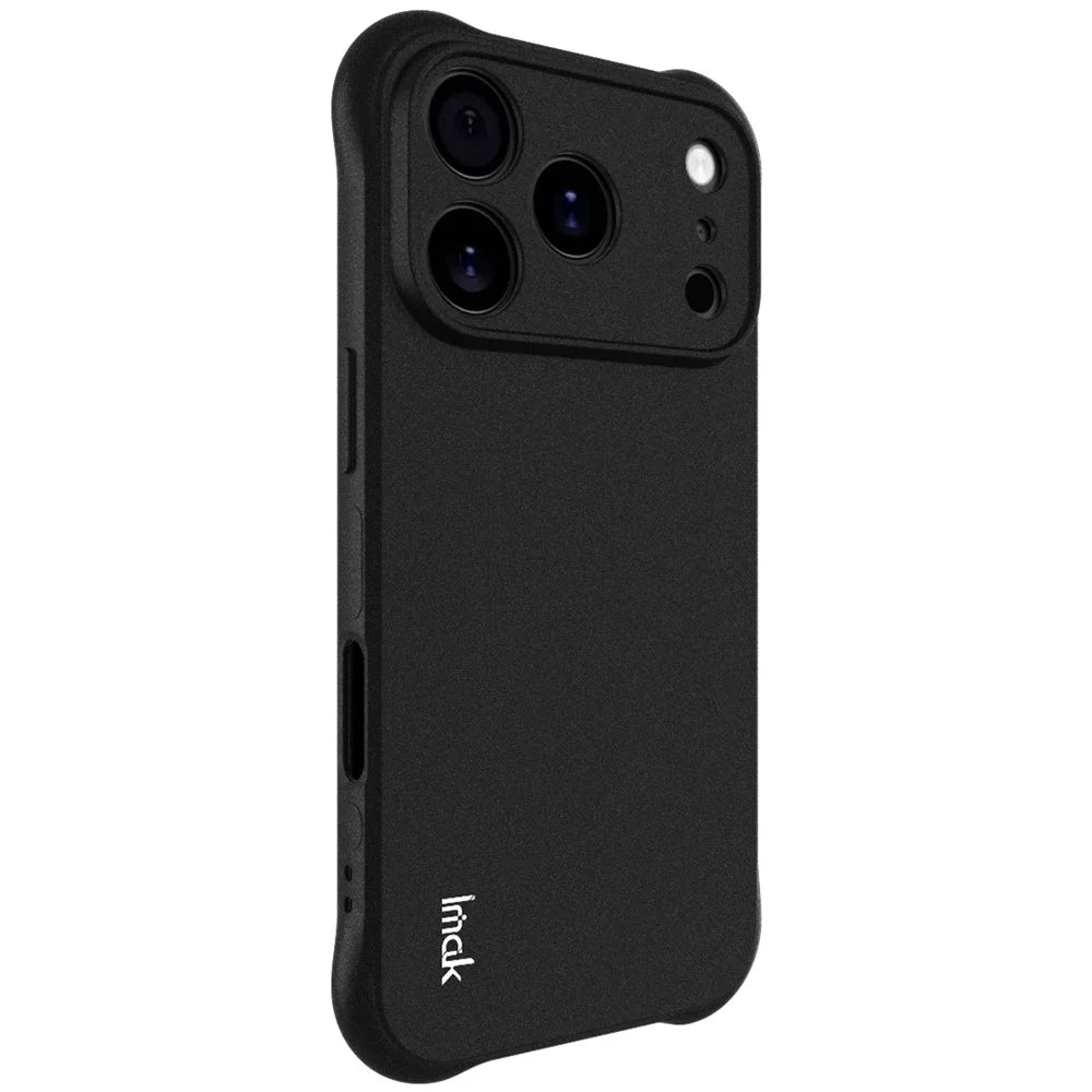 IMAK For iPhone 17 Pro Case TPU Phone Cover Airbag Shockproof Protection - Matte Black - 4
