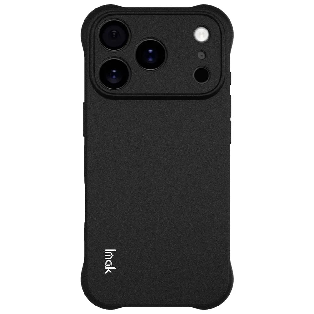 IMAK For iPhone 17 Pro Case TPU Phone Cover Airbag Shockproof Protection - Matte Black - 5