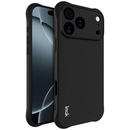 IMAK For iPhone 17 Pro Max Case TPU Phone Cover Airbag Shockproof Protection - Matte Black - 1