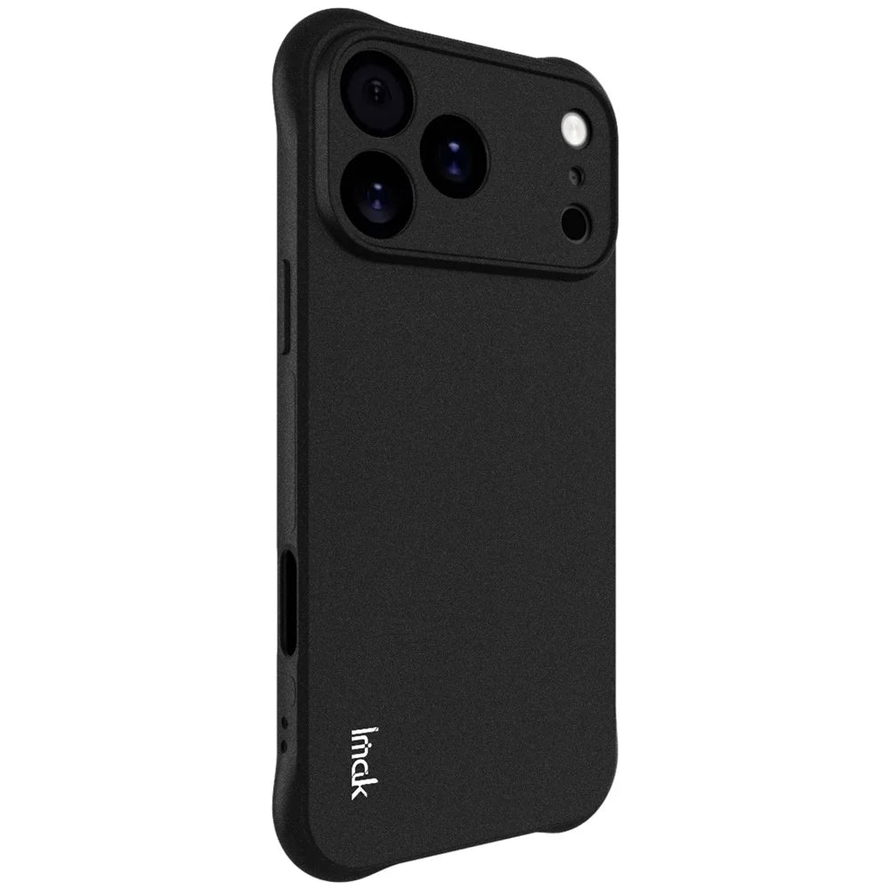 IMAK For iPhone 17 Pro Max Case TPU Phone Cover Airbag Shockproof Protection - Matte Black - 4