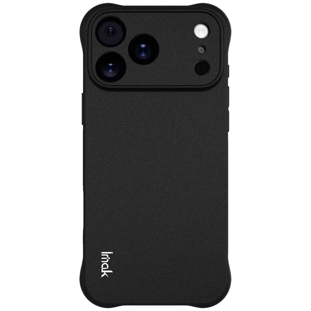 IMAK For iPhone 17 Pro Max Case TPU Phone Cover Airbag Shockproof Protection - Matte Black - 5