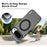 IMAK For Google Pixel 10 / 10 Pro Magnetic Case Candy Color Anti Drop TPU + PET Back Cover - Black - 4