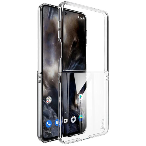 IMAK Crystal Case II Pro for Samsung Galaxy Z Flip7 5G Case Clear PC Phone Cover (Upper Cover + Lower Cover) - 1