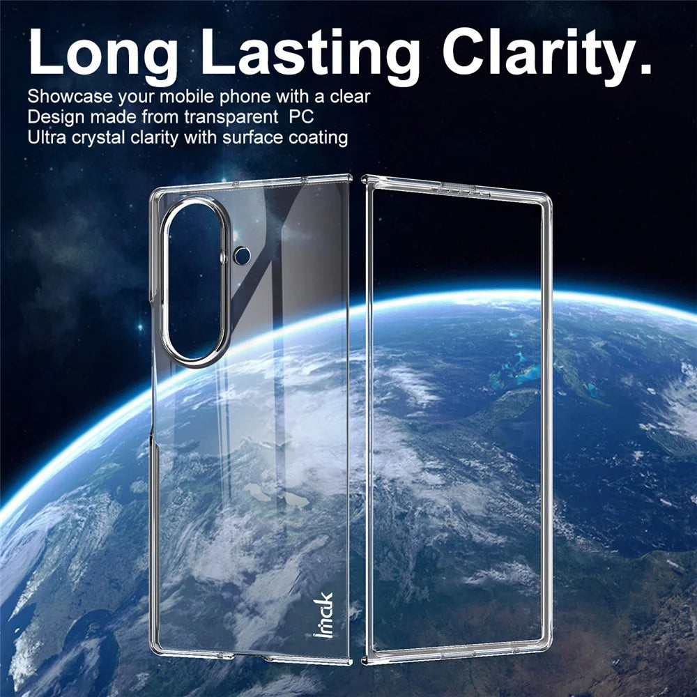IMAK Crystal Case II Pro for Samsung Galaxy Z Fold7 5G Case Clear PC Phone Cover (Upper Cover + Lower Cover) - 7