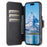 SUTENI Q-05 For iPhone 16 Case Detachable Wallet Stand Litchi Texture Leather Flip Phone Cover - Black - 3
