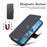 SUTENI Q-05 For iPhone 16 Case Detachable Wallet Stand Litchi Texture Leather Flip Phone Cover - Black - 5