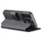 SUTENI Q-05 For iPhone 15 Pro Max Case Detachable Wallet Stand Litchi Texture Leather Flip Phone Cover - Black - 3