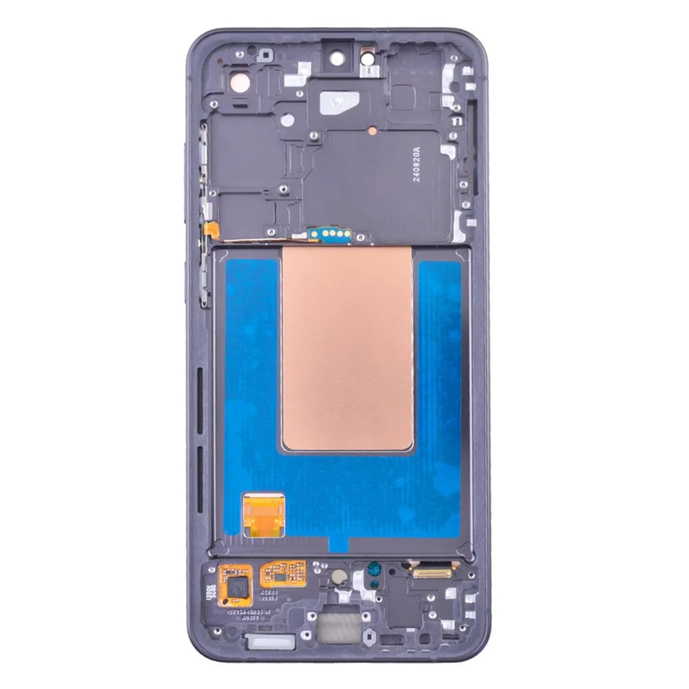 For Samsung Galaxy S24 FE S721U OEM Grade S AMOLED Screen and Digitizer Assembly + Frame (Without Logo) - Black - 3