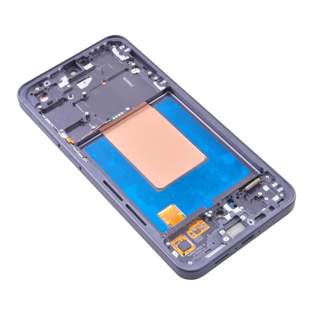 For Samsung Galaxy S24 FE S721U OEM Grade S AMOLED Screen and Digitizer Assembly + Frame (Without Logo) - Black - 5