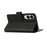 For Samsung Galaxy S25 Edge Case Multi Card Slots Zipper Leather Phone Cover with Shoulder Strap / Wrist Strap - Black - 4