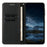For Samsung Galaxy A56 5G Wallet Case Line Imprinted Leather Stand Phone Cover with Wrist Strap - Black - 2